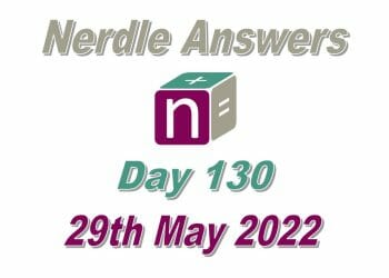 Daily Nerdle 130 - May 29th, 2022