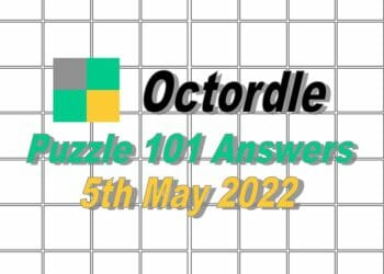 Daily Octordle 101 Answer - May 5th 2022