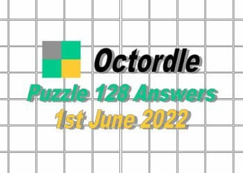 Daily Octordle 128 - June 1st 2022