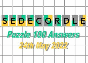 Daily Sedecordle 100 - May 24th 2022