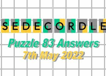 Daily Sedecordle 83 - May 7th 2022