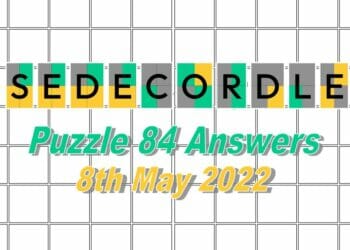 Daily Sedecordle 84 - May 8th 2022