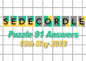 Daily Sedecordle 91 - May 15th 2022