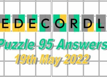 Daily Sedecordle 95 - May 19th 2022