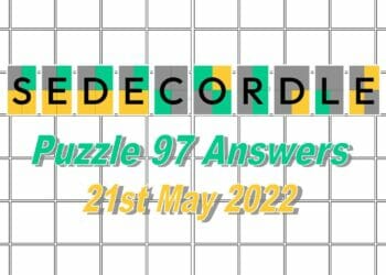 Daily Sedecordle 97 - May 21st 2022