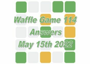 Daily Waffle 114 - May 15th 2022