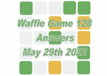 Daily Waffle Game - May 29th 2022
