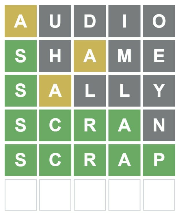 Daily Wordle 336 Answer - May 21st 2022
