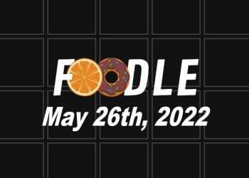 Foodle Answer Today - 26th May 2022