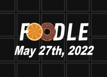 Foodle Answer Today - 27th May 2022