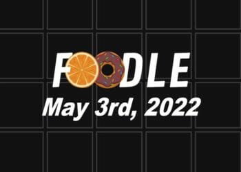 Foodle Answer Today - 3rd May 2022