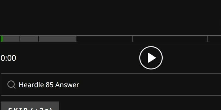 Heardle May 21st Answer Song of the Day 85 Hints Today