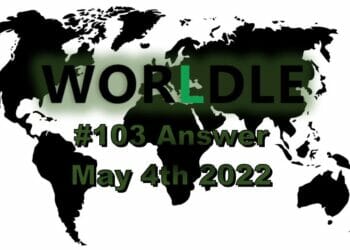 Worldle 103 - May 4th 2022