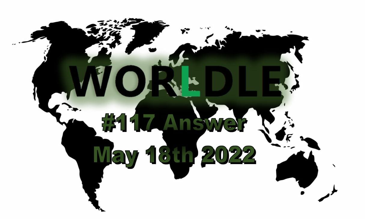 Worldle 117 - May 18th 2022