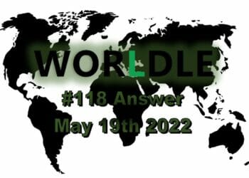 Worldle 118 - May 19th 2022