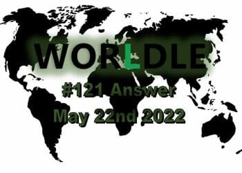 Worldle 121 - May 22nd 2022