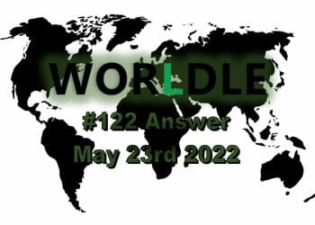 Worldle 122 - May 23rd 2022