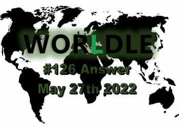 Worldle 126 - May 27th 2022
