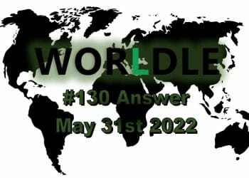 Worldle 130 - May 31st 2022