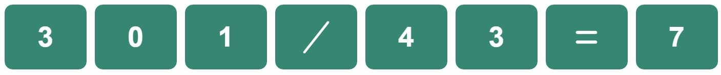 Daily Bi-Nerdle Answer 1 - 18th June 2022