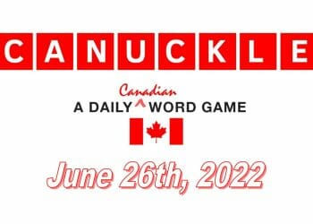 Daily Canuckle Answer for 26th June 2022