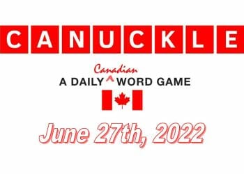 Daily Canuckle Answer for 27th June 2022