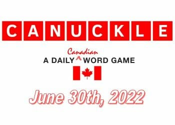 Daily Canuckle Answer for 30th June 2022