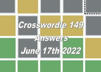 Daily Crosswordle 149 - 17th June 2022