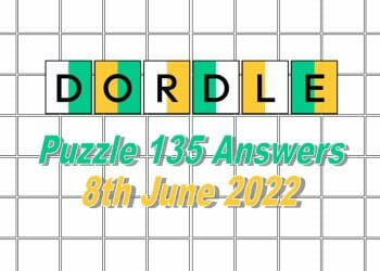 Daily Dordle 135 - June 8th 2022