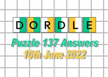 Daily Dordle 137 - June 10th 2022