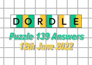 Daily Dordle 139 - June 12th 2022