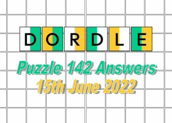 Daily Dordle 142 - 15th June 2022