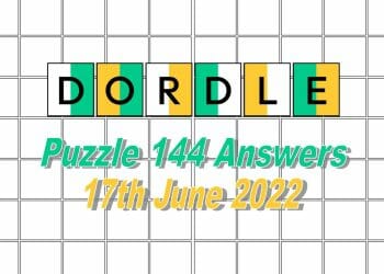 Daily Dordle 144 - 17th June 2022