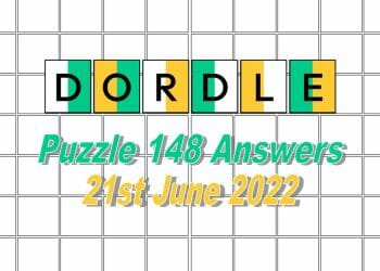 Daily Dordle 148 - 21st June 2022