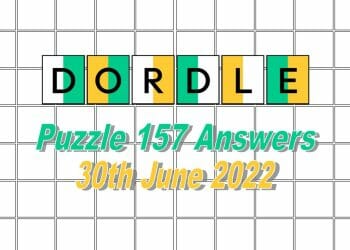 Daily Dordle 157 - 30th June 2022