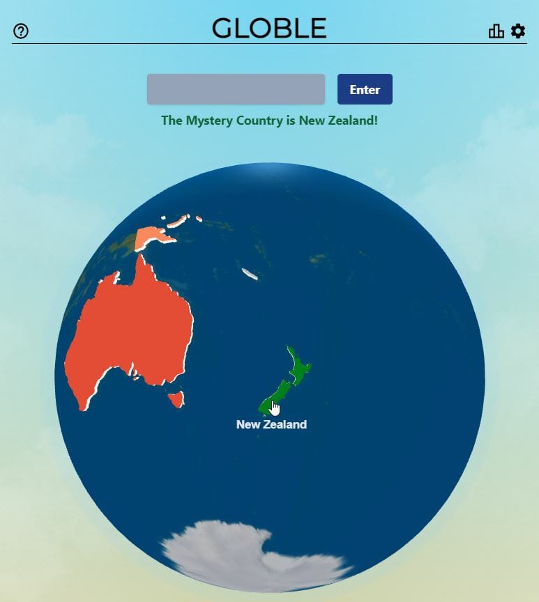Daily Globle Answer - 18th June 2022