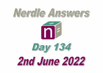 Daily Nerdle 134 - June 2nd, 2022