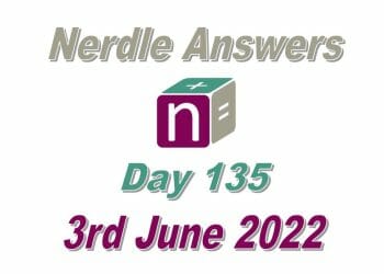 Daily Nerdle 135 - June 3rd, 2022