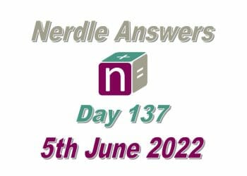 Daily Nerdle 137 - June 5th, 2022