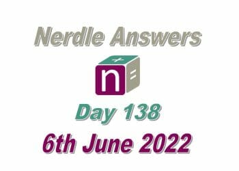 Daily Nerdle 138 - June 6th, 2022