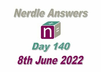 Daily Nerdle 140 - June 8th, 2022