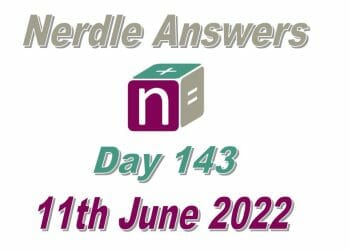 Daily Nerdle 143 - June 11th, 2022