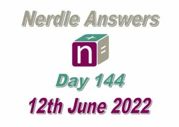 Daily Nerdle 144 - June 12th, 2022