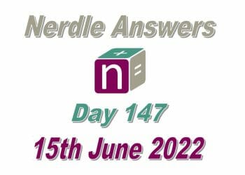 Daily Nerdle 147 - June 15th, 2022