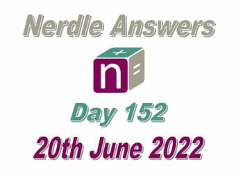 Daily Nerdle 152 - June 20th, 2022