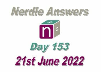 Daily Nerdle 153 - June 21st, 2022