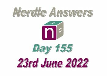 Daily Nerdle 155 - June 23rd, 2022