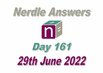 Daily Nerdle 161 - June 29th, 2022
