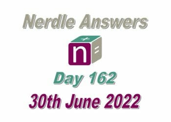 Daily Nerdle 162 - June 30th, 2022