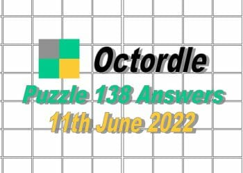 Daily Octordle 138 - June 11th 2022
